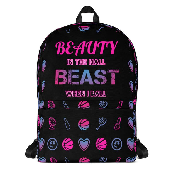 "Beauty In The Hall Beast When I Ball" Backpack - Hoopers Coalition